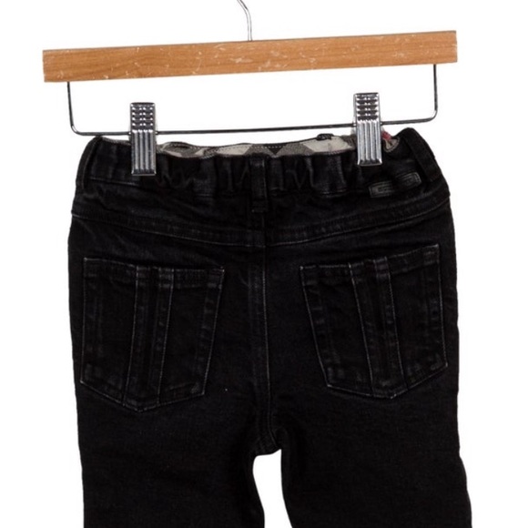 Infant Burberry StraightLeg Nova Check Trim Jeans - Picture 2 of 2